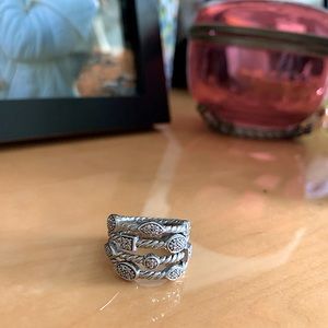 David Yurman sterling and diamond band size 6